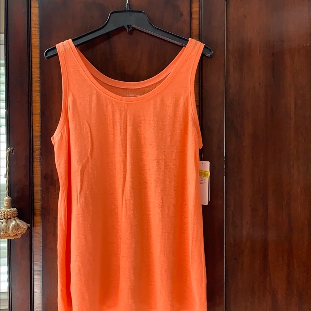 NWT $98 EILEEN FISHER LINEN TANK TOP SIZE MEDIUM